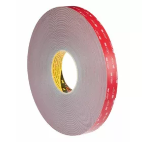   3M Kétoldalas ragasztószalag, Szélesség: 19 mm; 0,6 mm vastag, akril, szürke, max. 110 °C, 5 méter