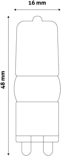 Avide LED G9 2,5W, 3000K, 180lm