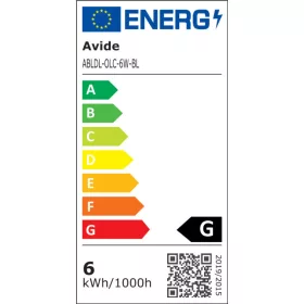   Avide LED Asztali Lámpa Irodai Bőrhatású naptár funkcióval, 6W Fekete 350lm