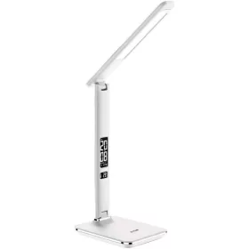   Avide LED Asztali Lámpa Irodai Bőrhatású naptár funkcióva,l 6W Fehér 350 lm