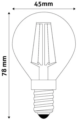 Avide LED Filament Mini Globe 7W, E14, 360, NW 4000K (810 lumen) High Lumen