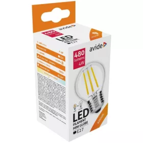   Avide LED Filament Mini Globe 4W E27 360 NW 4000K (390 lumen)
