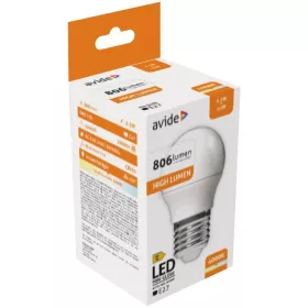 Avide LED Globe Mini G45 6,6W E27 NW 4000K 806lm