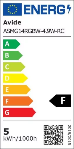 Avide Smart E14 5,5W RGB+W 2700K IR távirányítóval.