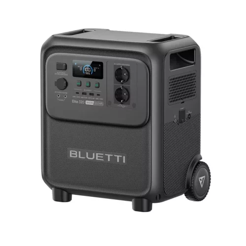BLUETTI hordozható erőmű kerekekkel, power station, 1800 W, 3200 Wh, LiFePO4 akkuval