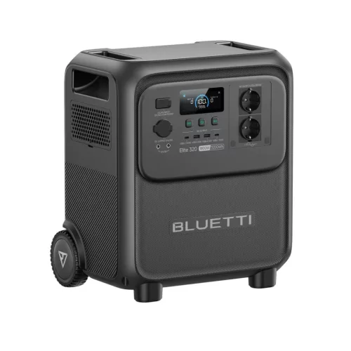 BLUETTI hordozható erőmű kerekekkel, power station, 1800 W, 3200 Wh, LiFePO4 akkuval
