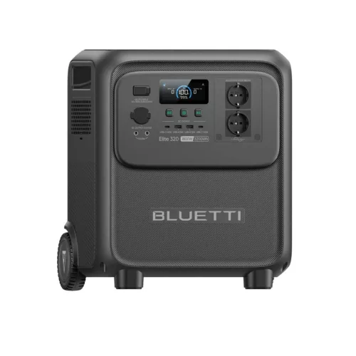 BLUETTI hordozható erőmű kerekekkel, power station, 1800 W, 3200 Wh, LiFePO4 akkuval