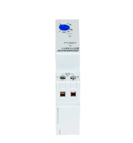 Analóg alkonykapcsoló külső érzékelővel, Tempus Lux, 2-2000lx, max. 2600W, DIN sínre