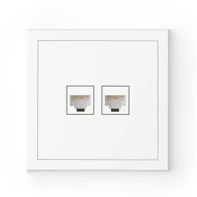 Commel Adria informatikai aljzat, 2xRJ45 CAT6, fehér