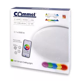  LED mennyezeti lámpa IP20, 24W, 2500lm, 380mm, RGB, csillogós, Wi-Fi