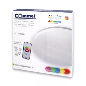   LED mennyezeti lámpa IP20, 36W, 3800lm, 490mm, RGB, csillogós, Wi-Fi