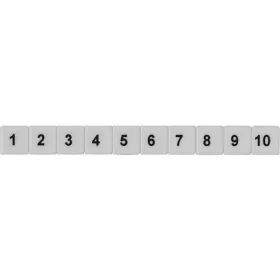   SB 5/10 FW JELÖLŐ SZÁMOZOTT 101-110-től 991-999-ig fehér