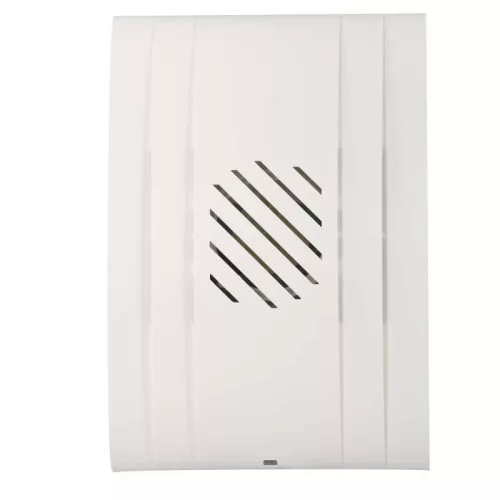 Zamel, Elektronikus vezetékes csengő, fehér, 230V AC, 90dB Fehér műanyag ház