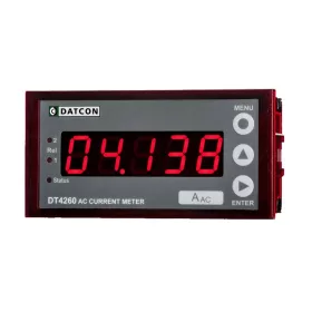   Árammérő,DT-I5-RL2-PS, 96x48mm IP65,2 Relé kimenet,180-250V AC/DC, 0-5AAC