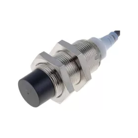   Induktív közelítéskapcsoló, M18 méretű, nem síkba építhető, fémtokozású, Omron E2A-M18KN16-WP-B1 5M