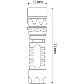   Entac Elemlámpa Fókuszálható Alu 8W, 700lm, max.5h, IP65,