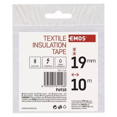 Textil szigetelőszalag,19mm/ 10m (EMOS)
