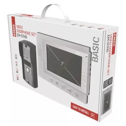 VIDEO Kaputelefon szett színes 7" kijelzővel, EM-07HD