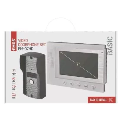 VIDEO Kaputelefon szett színes 7" kijelzővel, EM-07HD
