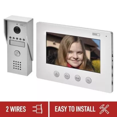 EMOS H2050 VIDEO Kaputelefon szett színes 7" kijelzővel, EM-03M 2