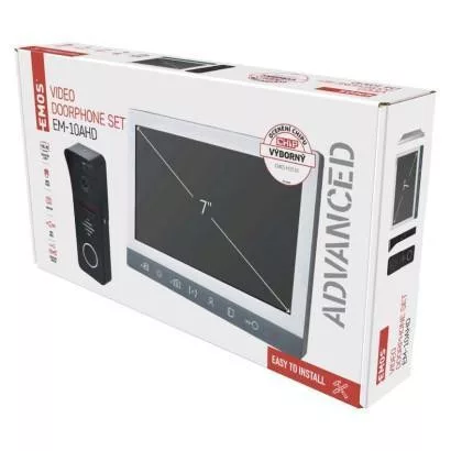 EMOS H3010 VIDEO Kaputelefon szett színes 7" kijelzővel, EM-10AHD, bővíthatő
