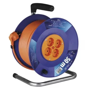   Kábeldob 40 m / 4 aljzat / narancssárga / PVC / 230 V / 1,5 mm2