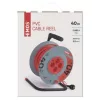 Kábeldob 40 m / 4 aljzat / narancssárga / PVC / 230 V / 1,5 mm2