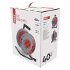 Kábeldob 40 m / 4 aljzat / narancssárga / PVC / 230 V / 1,5 mm2