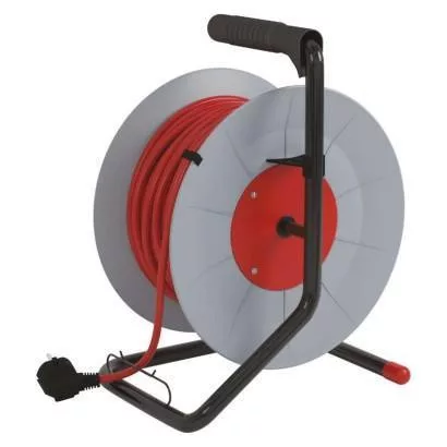 Kábeldob 40 m / 4 aljzat / narancssárga / PVC / 230 V / 1,5 mm2