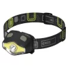 Fejlámpa 3W LED COB, 3×1,5 V AAA, fehér, zöld és piros színnel is világíthat