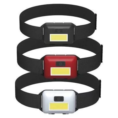 Fejlámpa 1W COB LED, 3×AAA 1,5V