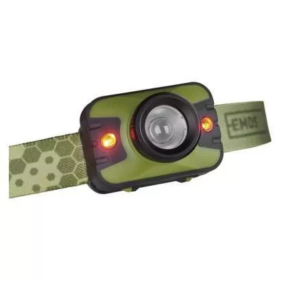 Fejlámpla, LED CREE + 2 piros LED, fókuszálható, max.200m, 3xAAA