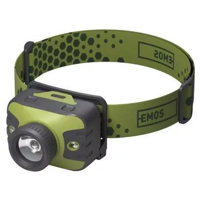 Fejlámpla, LED CREE + 2 piros LED, fókuszálható, max.200m, 3xAAA