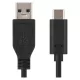 USB 3.1 kábel C csatlakozóval a gyors töltéshez és adattovábbításhoz, 1m, fekete, USB 3.1