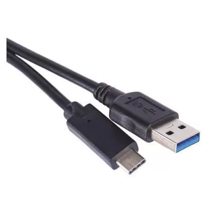 USB 3.1 kábel C csatlakozóval a gyors töltéshez és adattovábbításhoz, 1m, fekete, USB 3.1