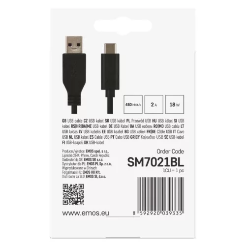 USB 3.1 kábel C csatlakozóval a gyors töltéshez és adattovábbításhoz, 1m, fekete, USB 3.1