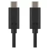USB-C 3.1 / USB-C 3.1 kábel C csatlakozóval a gyors töltéshez és adattovábbításhoz, 1m, fekete, USB 3.1