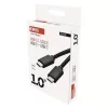 USB-C 3.1 / USB-C 3.1 kábel C csatlakozóval a gyors töltéshez és adattovábbításhoz, 1m, fekete, USB 3.1