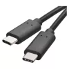USB-C 3.1 / USB-C 3.1 kábel C csatlakozóval a gyors töltéshez és adattovábbításhoz, 1m, fekete, USB 3.1