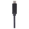 USB-C 3.1 / USB-C 3.1 kábel C csatlakozóval a gyors töltéshez és adattovábbításhoz, 1m, fekete, USB 3.1