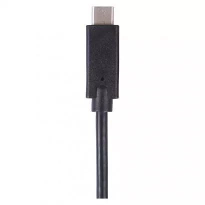 USB-C 3.1 / USB-C 3.1 kábel C csatlakozóval a gyors töltéshez és adattovábbításhoz, 1m, fekete, USB 3.1