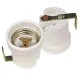 Foglalat, porcelán hajólámpa foglalat E27, CP800F, HLDR E27-F