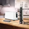 Energiaoszlop POP UP 3-as, 2x USB töltővel, süllyesztett elosztó, szálcsiszolt, 1,5 m kábellel