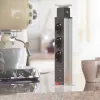 Energiaoszlop POP UP 3-as, 2x USB töltővel, süllyesztett elosztó, szálcsiszolt, 1,5 m kábellel