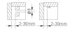 Érintésmentes kapcsoló, 1 üzemmódú MIKRO, max. 36 W, DC12V, 2 érzékelő, fekete