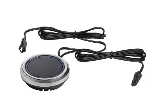 GYŰRŰ kapcsoló, szabályozható fényerővel, DC12-24V, max. 36-72 W, 2xmini AMP kábel 2 m, fekete