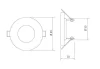 MAREA süllyesztett spot lpt. inox, IP54 / IP20