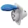 Ipari csatlakozóaljzat, dugalj, 230 V, 16 A, 2P+F, IP44, GW62205H