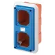 Doboz sülly. 2x16A dugaljhoz IP55