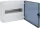 VS112TD, falon kívüli lakáselosztó 1 sor, 12modul, átlátszó ajtó, 252 x 282 x 99mm